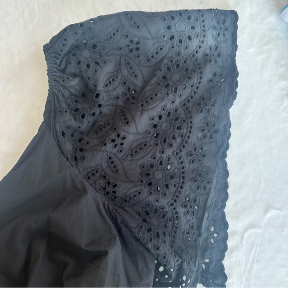 Eloquii Plus Size Black Tiered Maxi Dress with Eyelett Detail - Picture 5 of 5